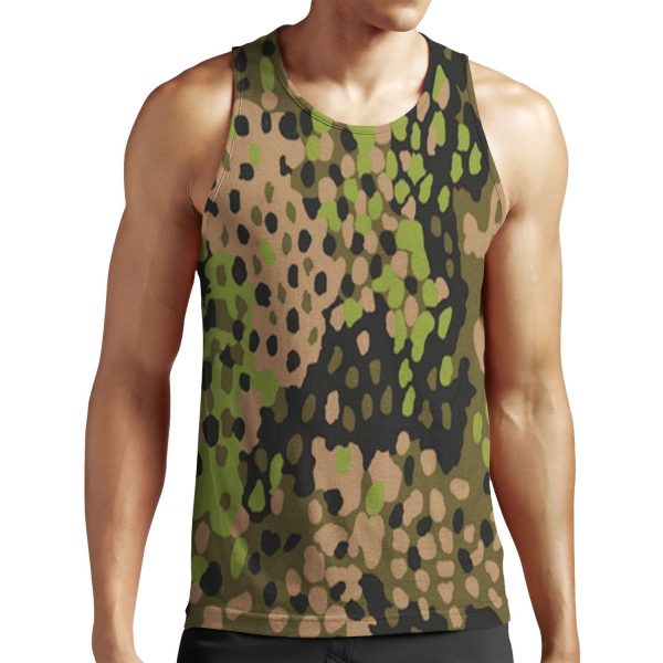 Ww2 Ss Erbsentarn Camo All-over-print Unisex Tank Top