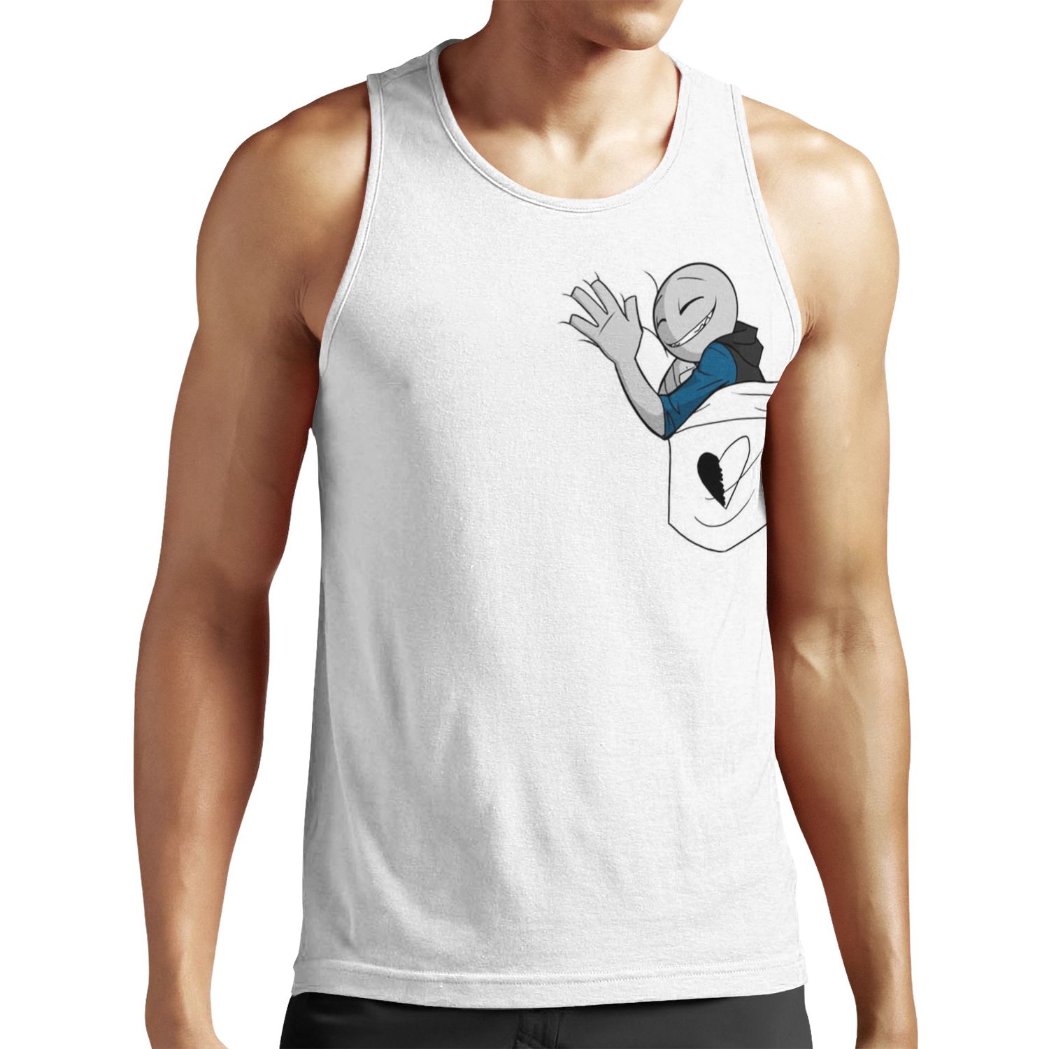 Your Boyfriend S Pocket All-over-print Unisex Tank Top