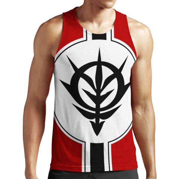 Zeon Gundam Flag All-over-print Unisex Tank Top