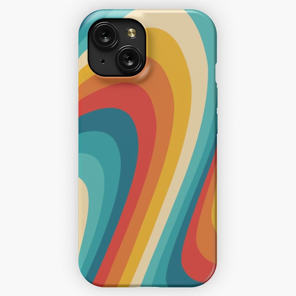 70S Retro Aesthetic iPhone 15 Slim Phone Case Cover