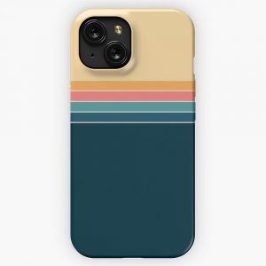 70S Vintage Retro Stripes 2 iPhone 15 Slim Phone Case Cover