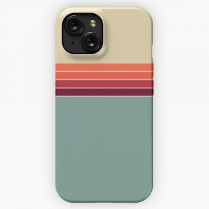 70S Vintage Retro Stripes 4 iPhone 15 Slim Phone Case Cover