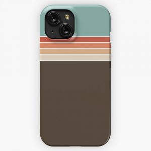 70S Vintage Retro Stripes 7 iPhone 15 Slim Phone Case Cover