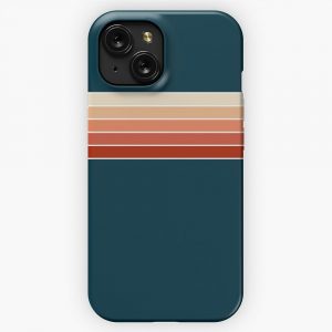 70S Vintage Retro Stripes 9 iPhone 15 Slim Phone Case Cover
