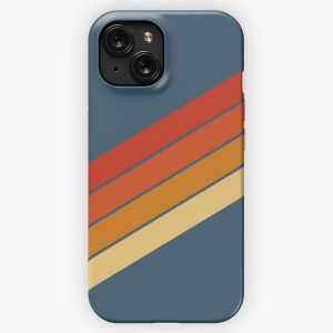 70S Vintage Stripes iPhone 15 Slim Phone Case Cover