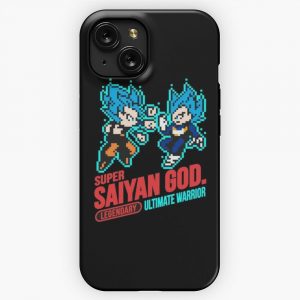 8 Bit Super Saiyans iPhone 15 Slim Phone Case Cover