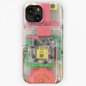 80S Eighties Transparent Translucid Conairphone Neon Brights iPhone 15 Slim Phone Case Cover