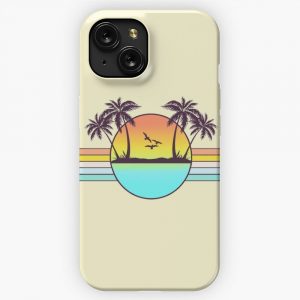 80S Sunset iPhone 15 Slim Phone Case Cover