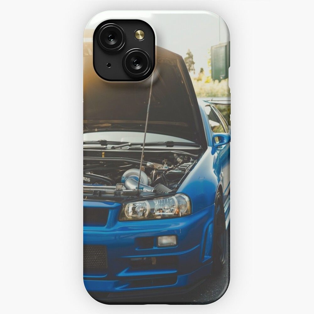 850Bhp Nissan Skyline Gt R R34 Vspeciinur iPhone 15 Slim Phone Case Cover
