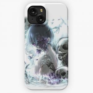 A Figure Bathed In Miasma Ciel Phantomhive Kuroshitsuji iPhone 15 Slim Phone Case Cover