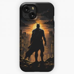A Heros Vigil By Sunset Silhouette Hero iPhone 15 Slim Phone Case Cover