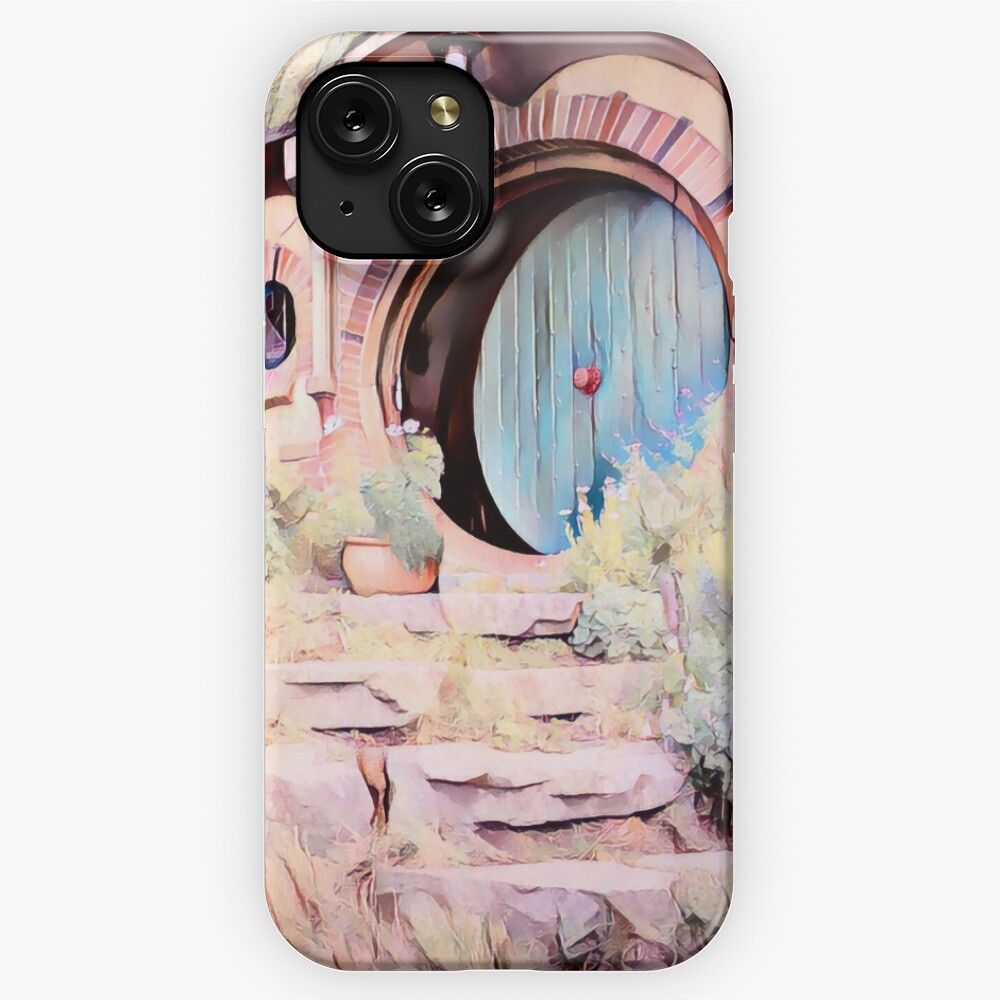 A Homely Hole Watercolour iPhone 15 Slim Phone Case Cover
