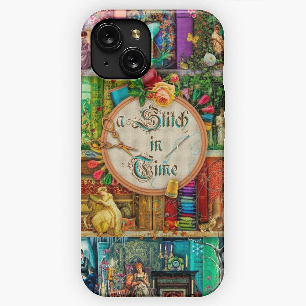 A Stitch In Time iPhone 15 Slim Phone Case Cover