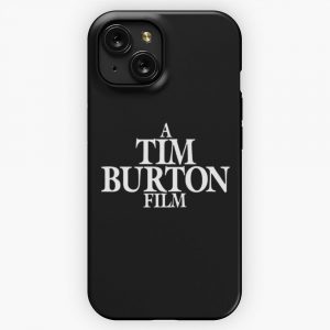 A Tim Burton Film White On Black iPhone 15 Slim Phone Case Cover