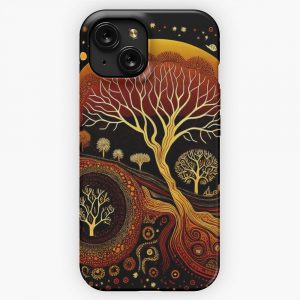 Aboriginal Landscape iPhone 15 Slim Phone Case Cover