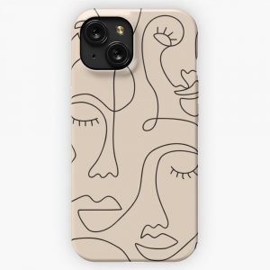 Abstract Faces iPhone 15 Slim Phone Case Cover