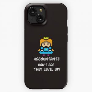 Accountants Dont Age They Level Up iPhone 15 Slim Phone Case Cover