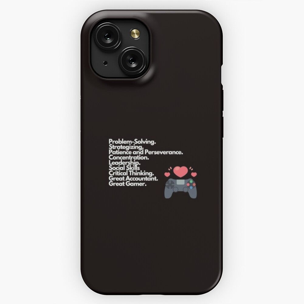 Accounting And Gaming Skills iPhone 15 Slim Phone Case Cover