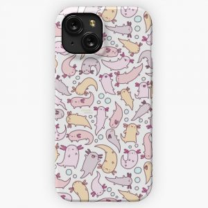 Adorable Axolotls iPhone 15 Slim Phone Case Cover