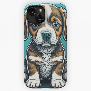 Adorable Puppy iPhone 15 Slim Phone Case Cover