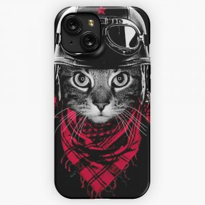 Adventurer Cat iPhone 15 Slim Phone Case Cover