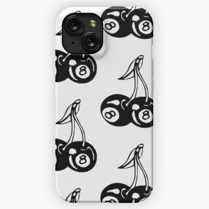Aesthetic 8 Ball Cherries iPhone 15 Slim Phone Case Cover