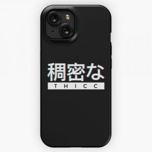 Aesthetic Japanese Thicc Logo iPhone 15 Slim Phone Case Cover