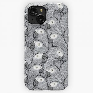 African Grey Parrots iPhone 15 Slim Phone Case Cover