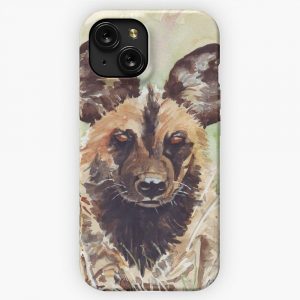 African Wild Dog iPhone 15 Slim Phone Case Cover