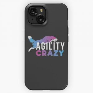 Agility Crazy Pink Blue iPhone 15 Slim Phone Case Cover