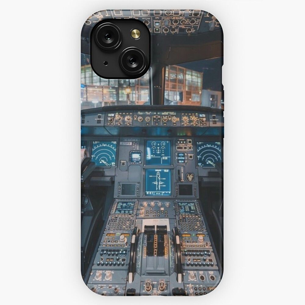 Airbus A320 Cockpit iPhone 15 Slim Phone Case Cover