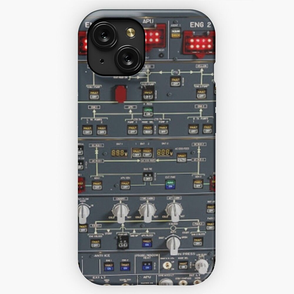 Airbus A320 Overhead Panel iPhone 15 Slim Phone Case Cover