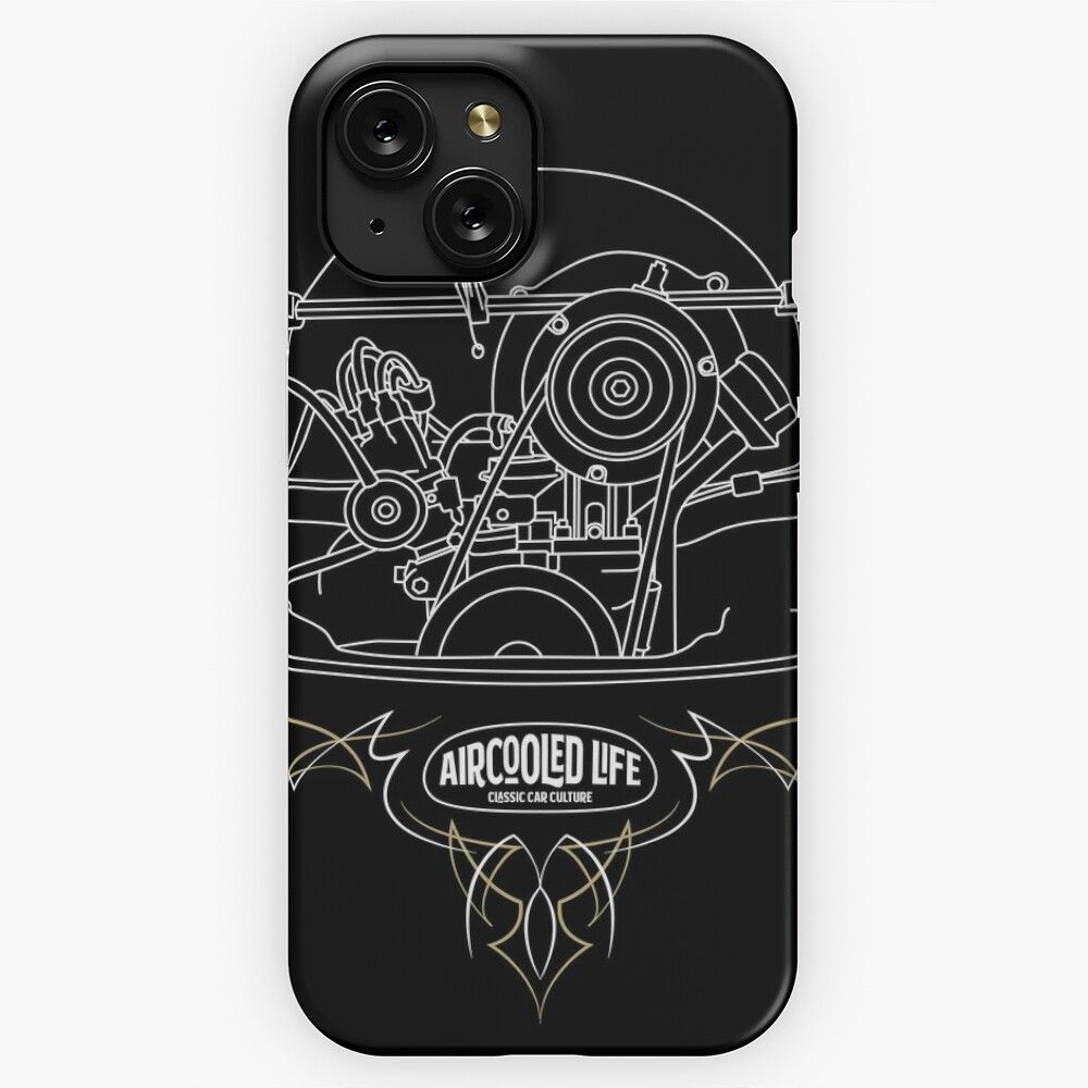 Aircooled Life Classic Car Culture Engine iPhone 15 Slim Phone Case Cover