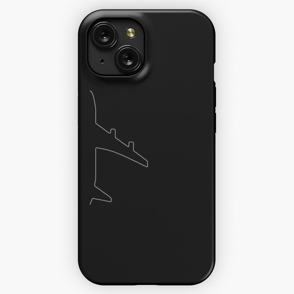 Airplane Sketch iPhone 15 Slim Phone Case Cover