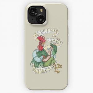 Alan A Dale Rooster Oo De Lally Golly What A Day Tattoo Watercolor Painting Robin Hood iPhone 15 Slim Phone Case Cover