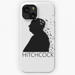 Alfred Hitchcock Birds Portrait Black White iPhone 15 Slim Phone Case Cover