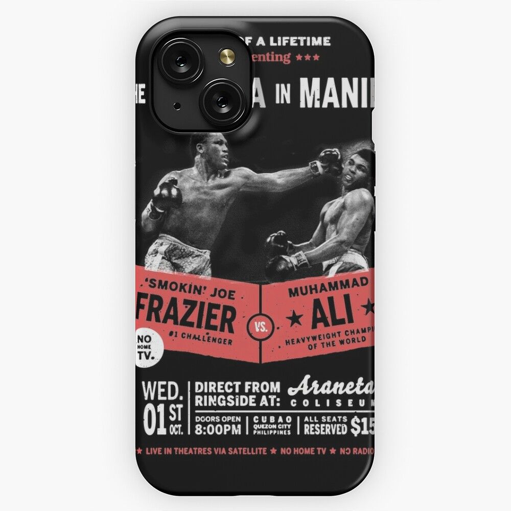 Ali Vs Frazier Thrilla In Manila iPhone 15 Slim Phone Case Cover