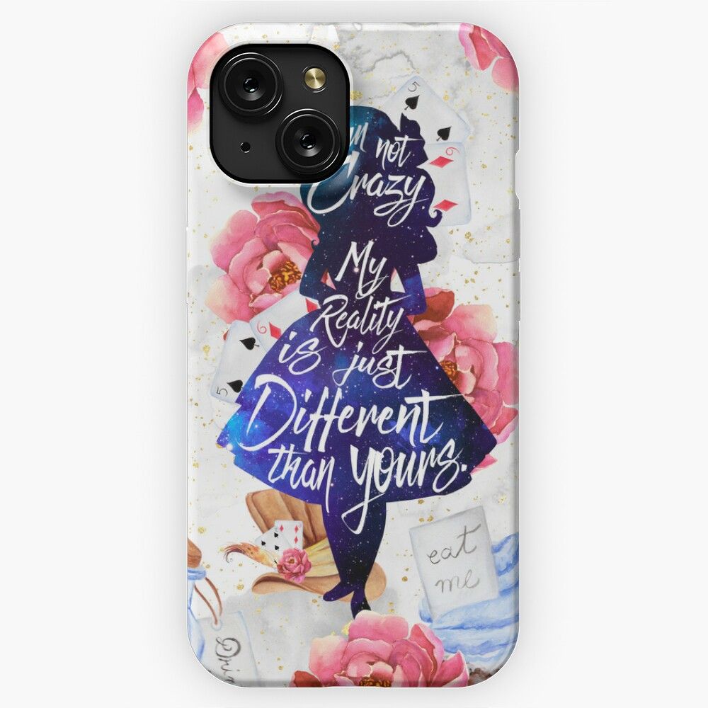 Alice I M Not Crazy iPhone 15 Slim Phone Case Cover