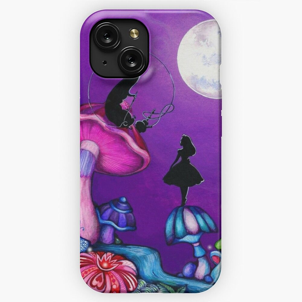 Alice In Wonderland And Caterpillar iPhone 15 Slim Phone Case Cover