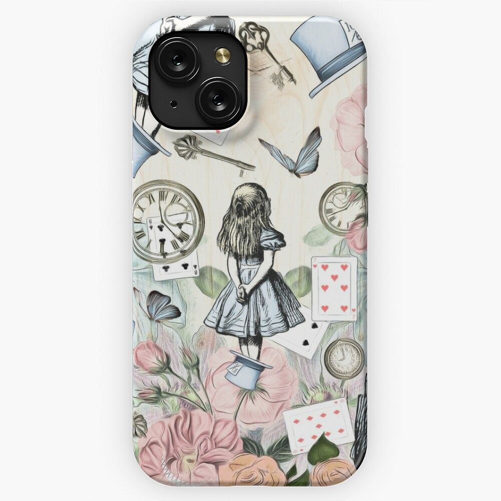 Alice In Wonderland Collage iPhone 15 Slim Phone Case Cover