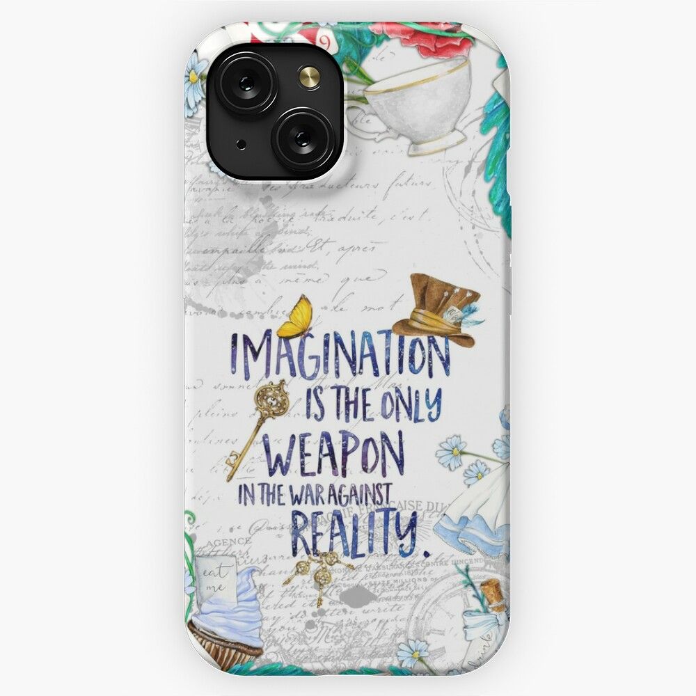 Alice In Wonderland Imagination iPhone 15 Slim Phone Case Cover