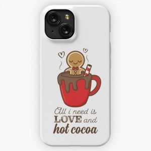 All I Need Is Love And Hot Cocoa iPhone 15 Slim Phone Case Cover