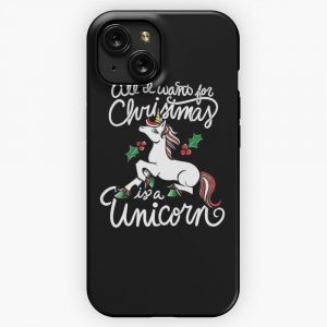 All I Want For Christmas Is A Unicorn 2 iPhone 15 Slim Phone Case Cover