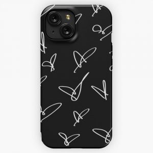 All The Love Black iPhone 15 Slim Phone Case Cover
