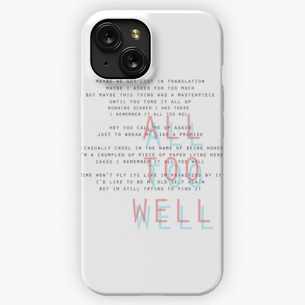 All Too Well 3 iPhone 15 Slim Phone Case Cover