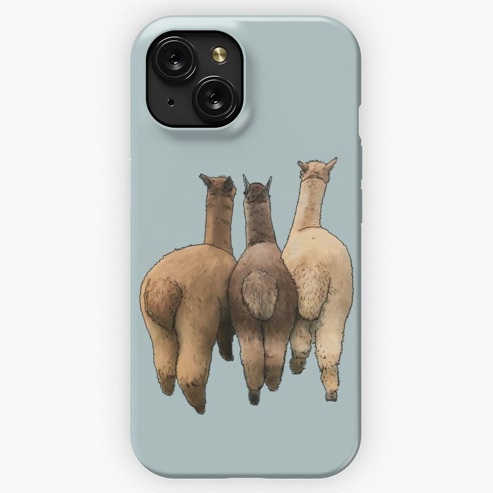 Alpaca Butts iPhone 15 Slim Phone Case Cover