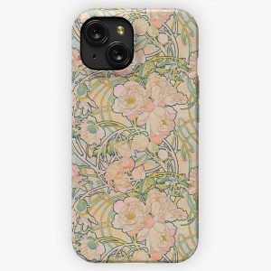 Alphonse Mucha 1860 1939 Flowers N 01 iPhone 15 Slim Phone Case Cover
