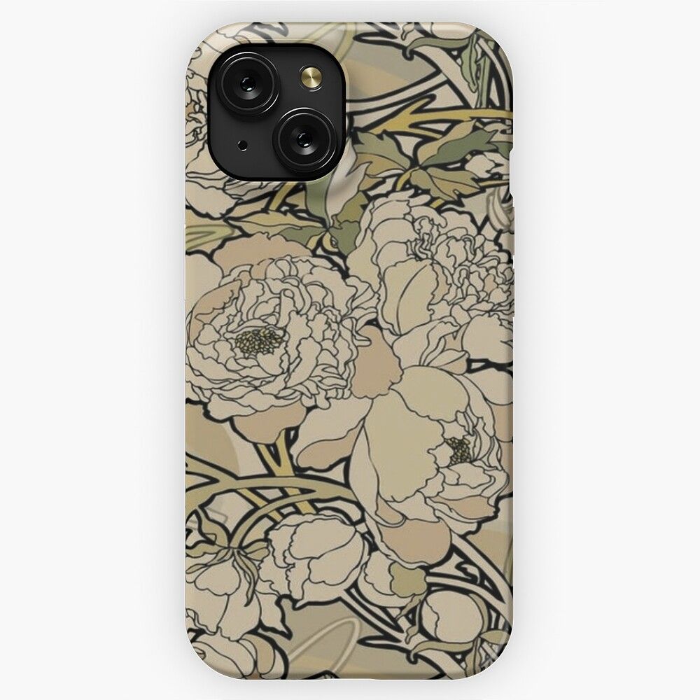 Alphonse Mucha Flowers 1860 1939 No 07 iPhone 15 Slim Phone Case Cover