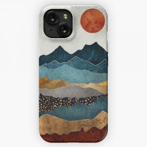 Amber Dusk iPhone 15 Slim Phone Case Cover