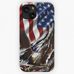 American Eagle Flag Patriot Gear Usa iPhone 15 Slim Phone Case Cover